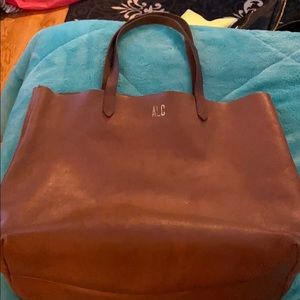 Madewell The Transport Tote in English Saddle